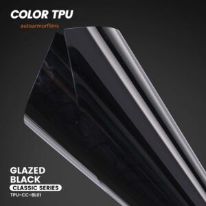 Gloss Black TPU PPF Colored Paint Protection Film Car Wrap