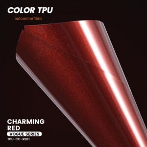Charming Red TPU PPF Colored Paint Protection Film Car Wrap