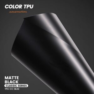 Matte Black TPU PPF Colored Paint Protection Film Car Wrap