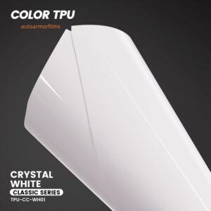 Crystal White TPU PPF Colored Paint Protection Film Car Wrap