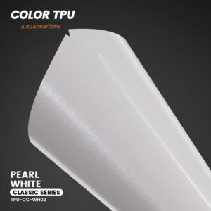 Pearl White TPU PPF Colored Paint Protection Film Car Wrap