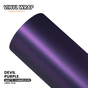 Matte Chameleon Devil Purple PET Vinyl Wrap Car Film