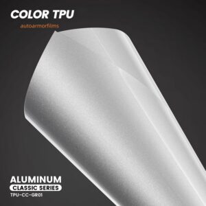 Gloss Aluminum TPU PPF Colored Paint Protection Film Car Wrap