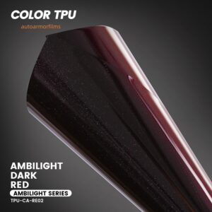 Ambilight Dark Red TPU PPF Colored Paint Protection Film Car Wrap