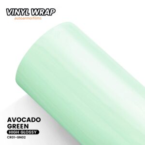 High Gloss Avocado Green PET Vinyl Wrap Car Film