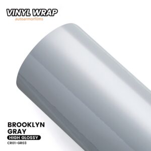 High Gloss Brooklyn Gray PET Vinyl Wrap Car Film