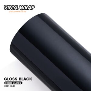 High Gloss Black PET Car Vinyl Wrap Film