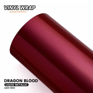 Liquid Metallic Dragon Blood PET Vinyl Wrap Car Film
