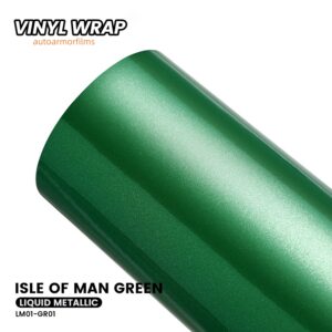 Gloss Liquid Metallic Isle of Man Green PET Vinyl Wrap Car Film